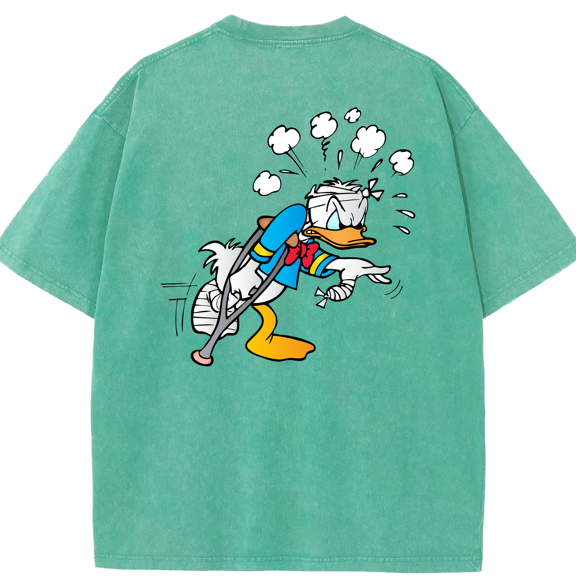 （画像用） ミッキーマウス Mickey Mouse 綿100% ヴィンテージ風 半袖Tシャツ（背面プリント）